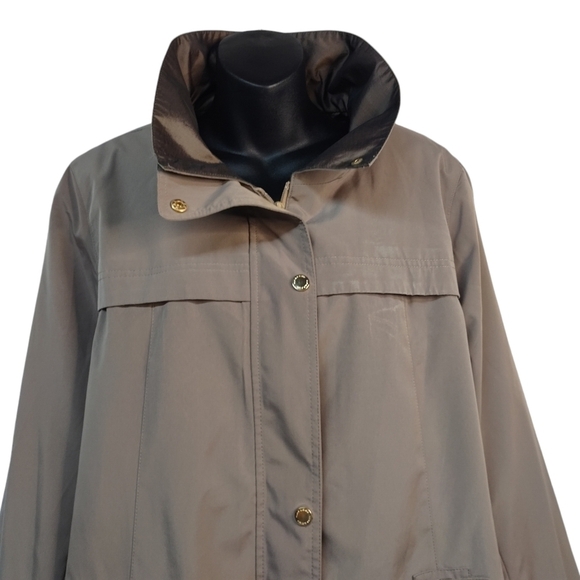 Gallery New York Women's Taupe Coat Jacket Size XL - Picture 3 of 10